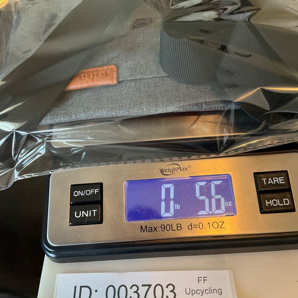 John Varvatos Fanny Pack Belt Bag Chest Travel Bag Sling Bag Gray Canvas 6.5"x11 - Picture 12 of 12